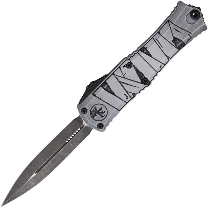 Microtech Mini Hera II D/E Signature Series Brushed Metal Mummy Wrap 1702-1 BMHWMYS