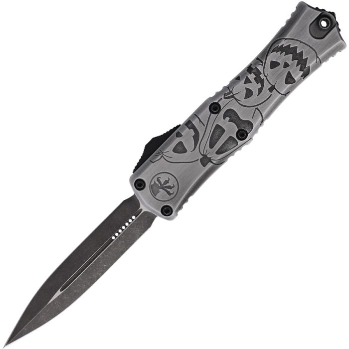 Microtech Mini Hera II D/E Signature Series Brushed Metal Jack o' Lantern 1702M-1 BMHWJLS