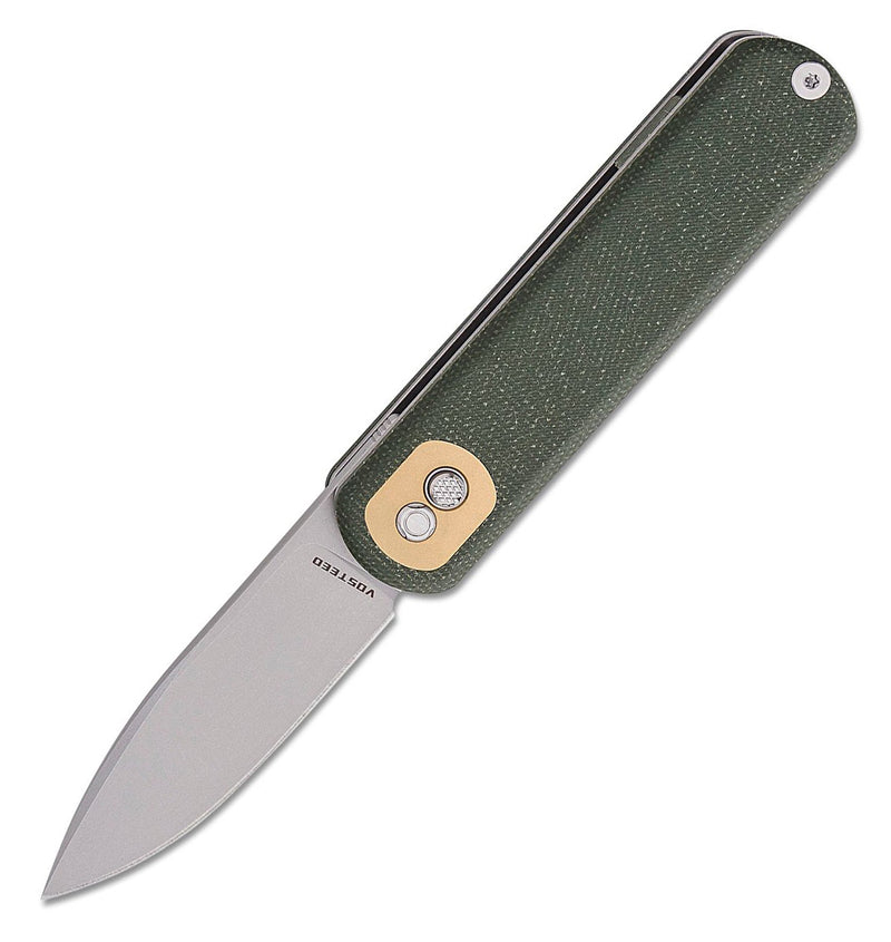 Vosteed Corgi Green Micarta CG3SVM3