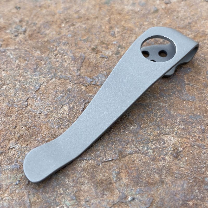 Lynch NW Spyderco Para 2 Clip - Right Handed - Sandwashed