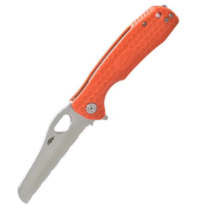 Honey Badger Rescue Serrated Large Orange 1746