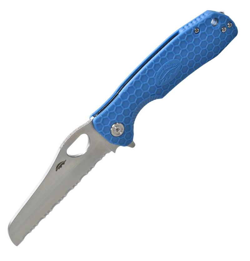 Honey Badger Rescue Serrated Large Blue 1744