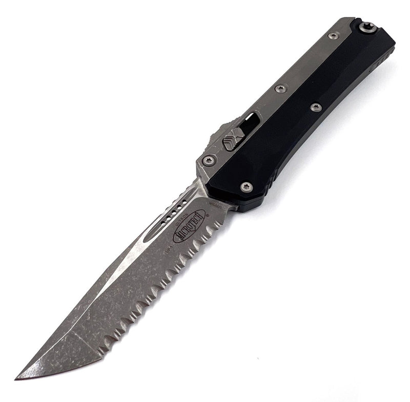 Microtech Glykon T/T Apocalptic Full Serrated Nickel Boron Internals 185-12 AP