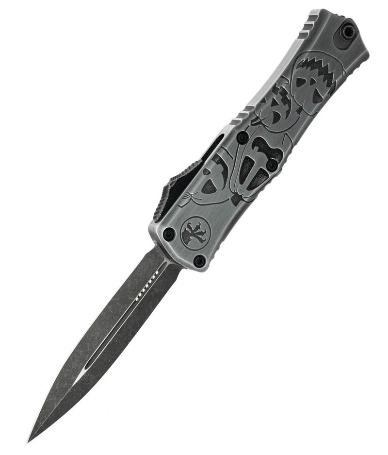 Microtech Mini Hera II D/E Signature Series Brushed Metal Jack o' Lantern 1702M-1 BMHWJLS