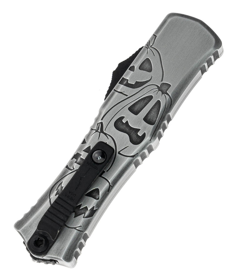 Microtech Mini Hera II D/E Signature Series Brushed Metal Jack o' Lantern 1702M-1 BMHWJLS