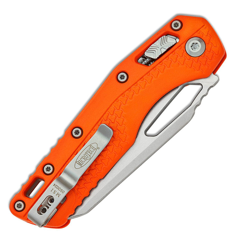 Microtech MSI S/E RAM-LOK Tri-Grip Polymer Orange Stonewash STD 210T-10 PMOR