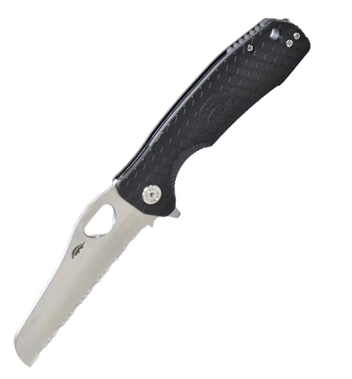 Honey Badger Rescue Serrated Large Black 1741