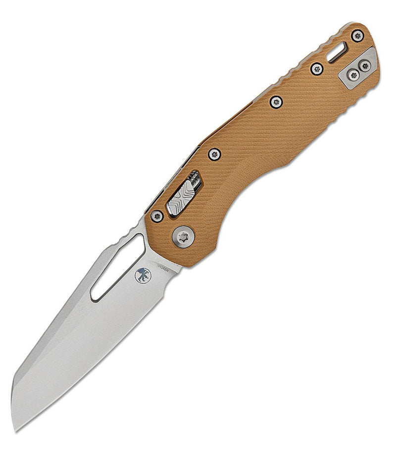 Microtech MSI S/E Fluted G10 Tan Stonewash STD 210-10FLGTTA