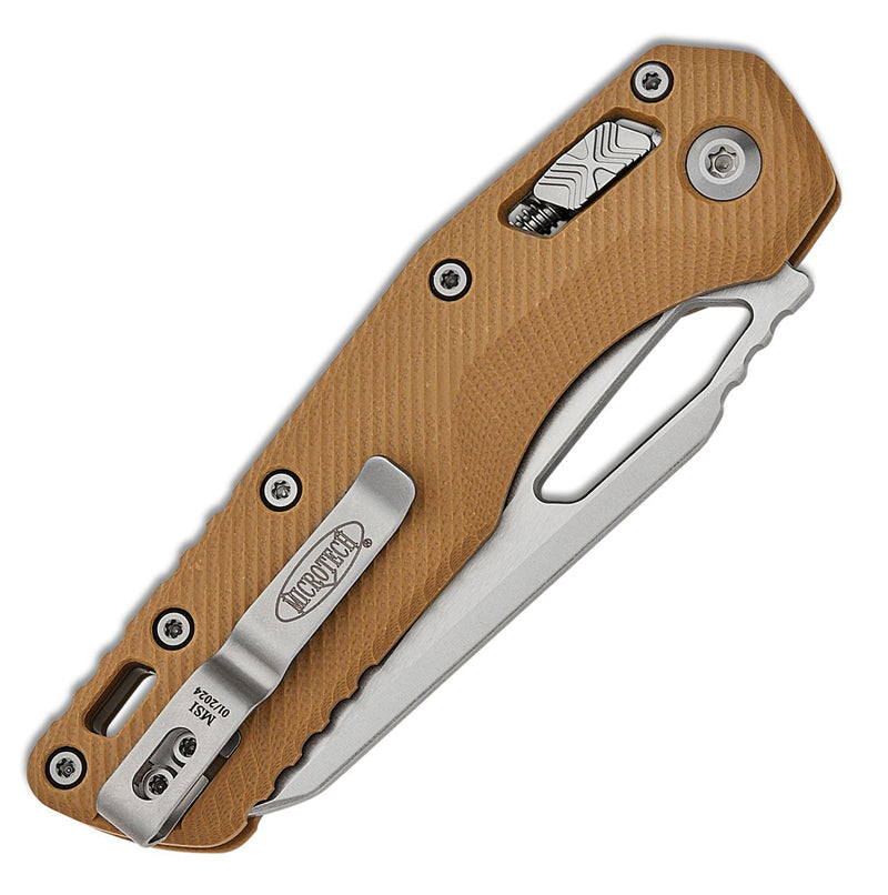 Microtech MSI S/E Fluted G10 Tan Stonewash STD 210-10FLGTTA