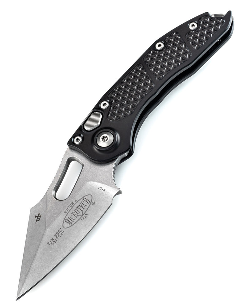 Microtech Stitch S/E Auto Stonewash 169-10